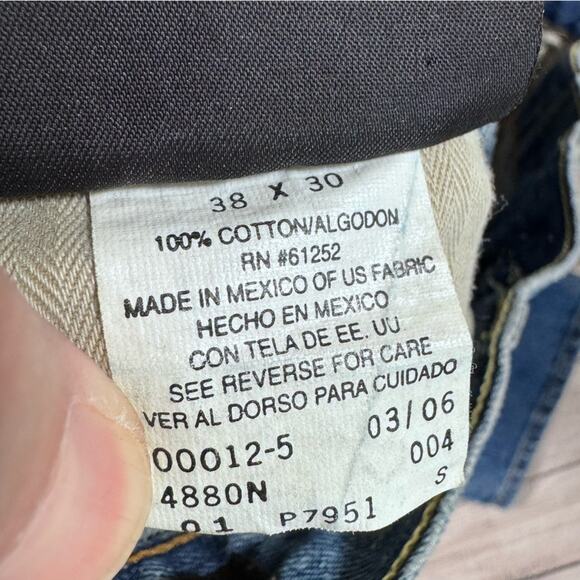 East West East/West Distressed Button Fly Mens Denim Jeans Size 38 *Flaws* - Picture 16 of 16